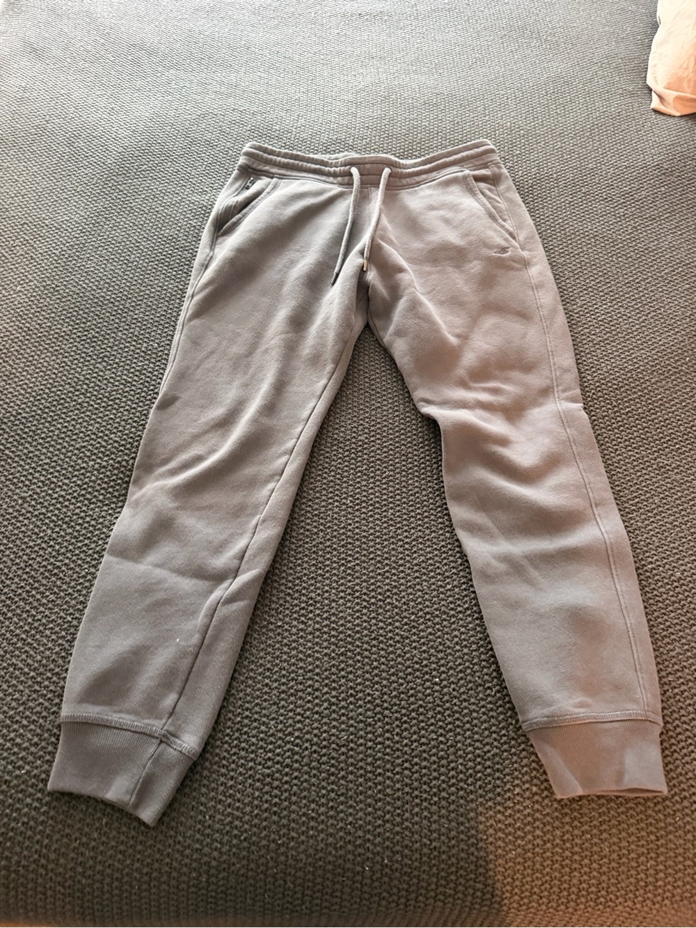 Hollister Gray Fleece Lined Jogger Waistband
